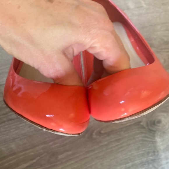 COACH | Salmon Pink Patent Leather Stilettos - Picture 6 of 8